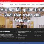 Hướng dẫn quản trị các khối trên trang chủ website