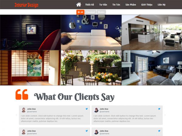 Thiết kế website nội thất