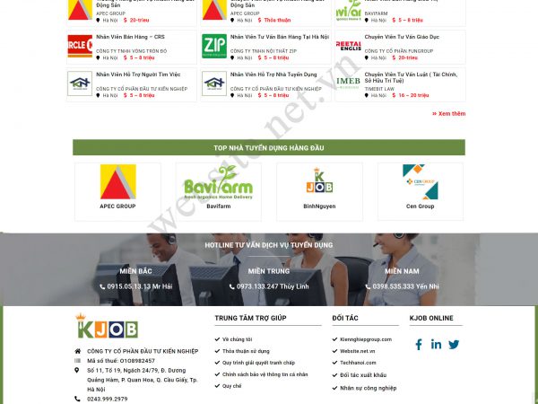 Thiết kế website tuyển dụng